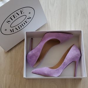 Steve Madden suede lavender heels